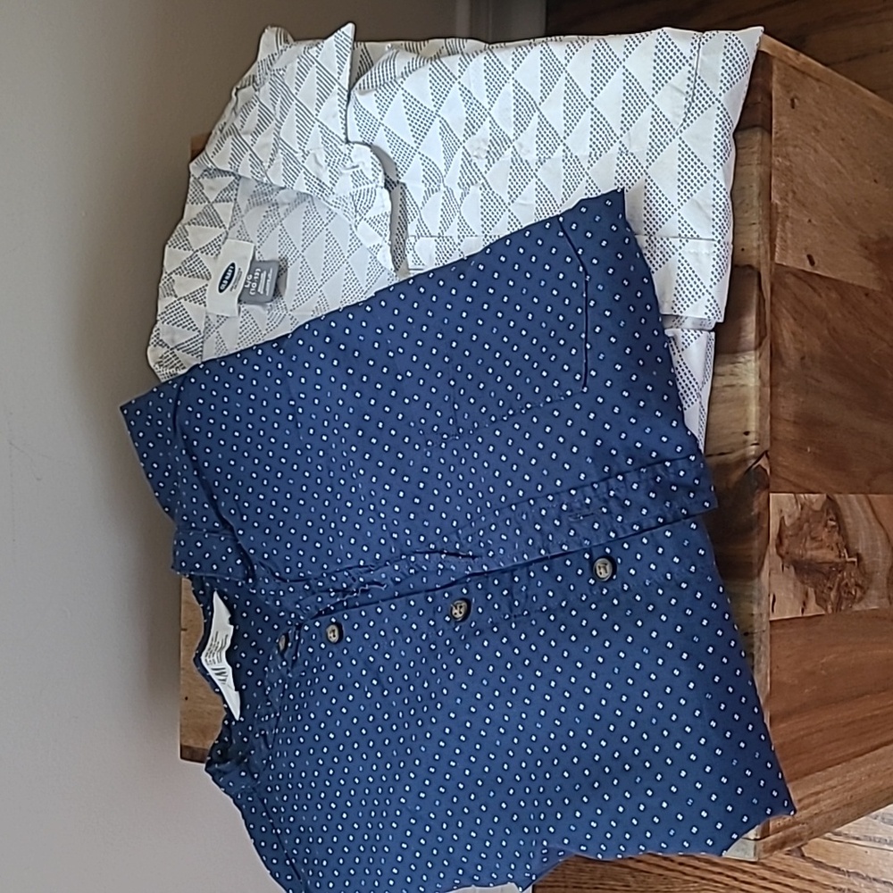 H&M and Old Navy Short Sleeve Button Down Shirts